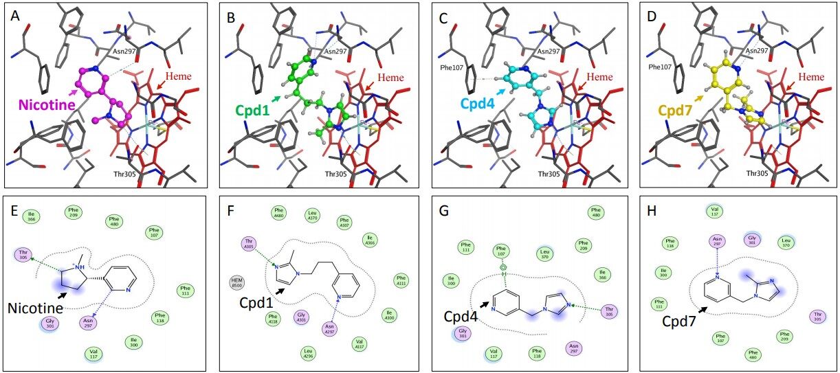 Identification of CYP 2A6 inhibitors in an effort to mitigate the harmful effects of the phytochemical nicotine