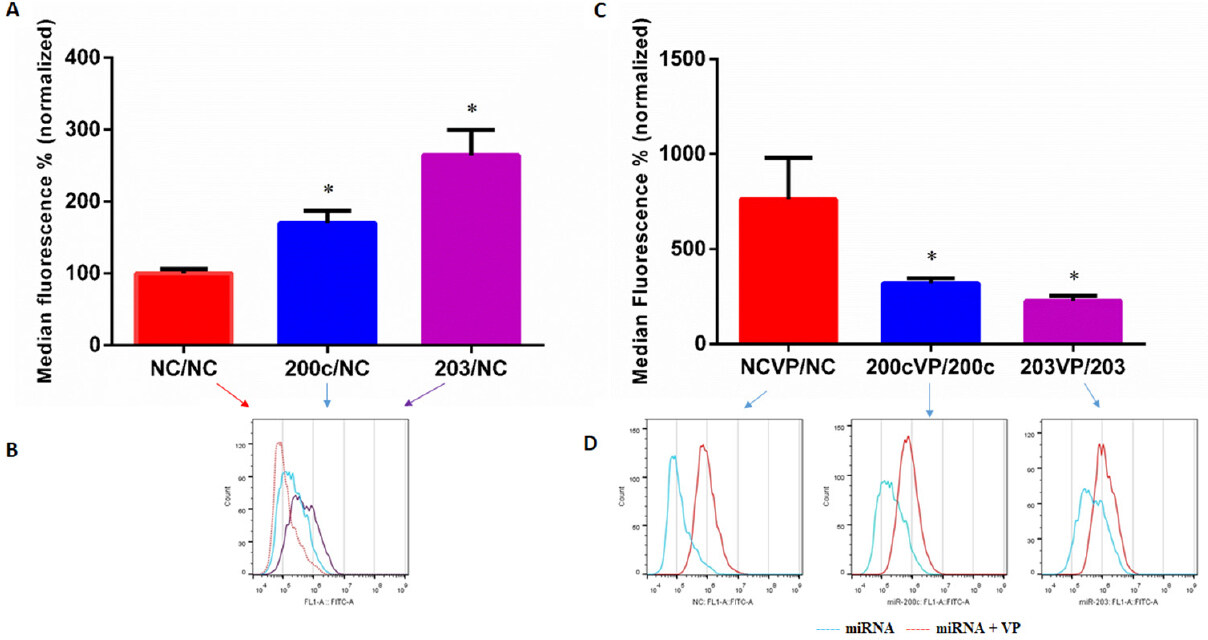 Regulation of ABCB1 activity by microRNA-200c and microRNA-203a in breast cancer cells: the quest for microRNAs' involvement in cancer drug resistance