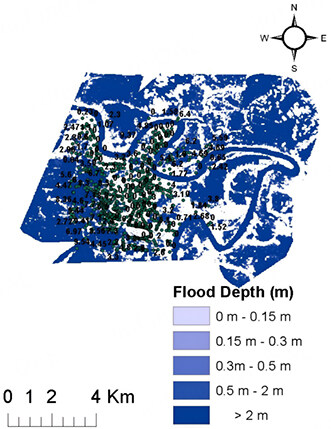 An efficient approach for source-terminal reliability analysis of roadways network infrastructure system against flood hazard