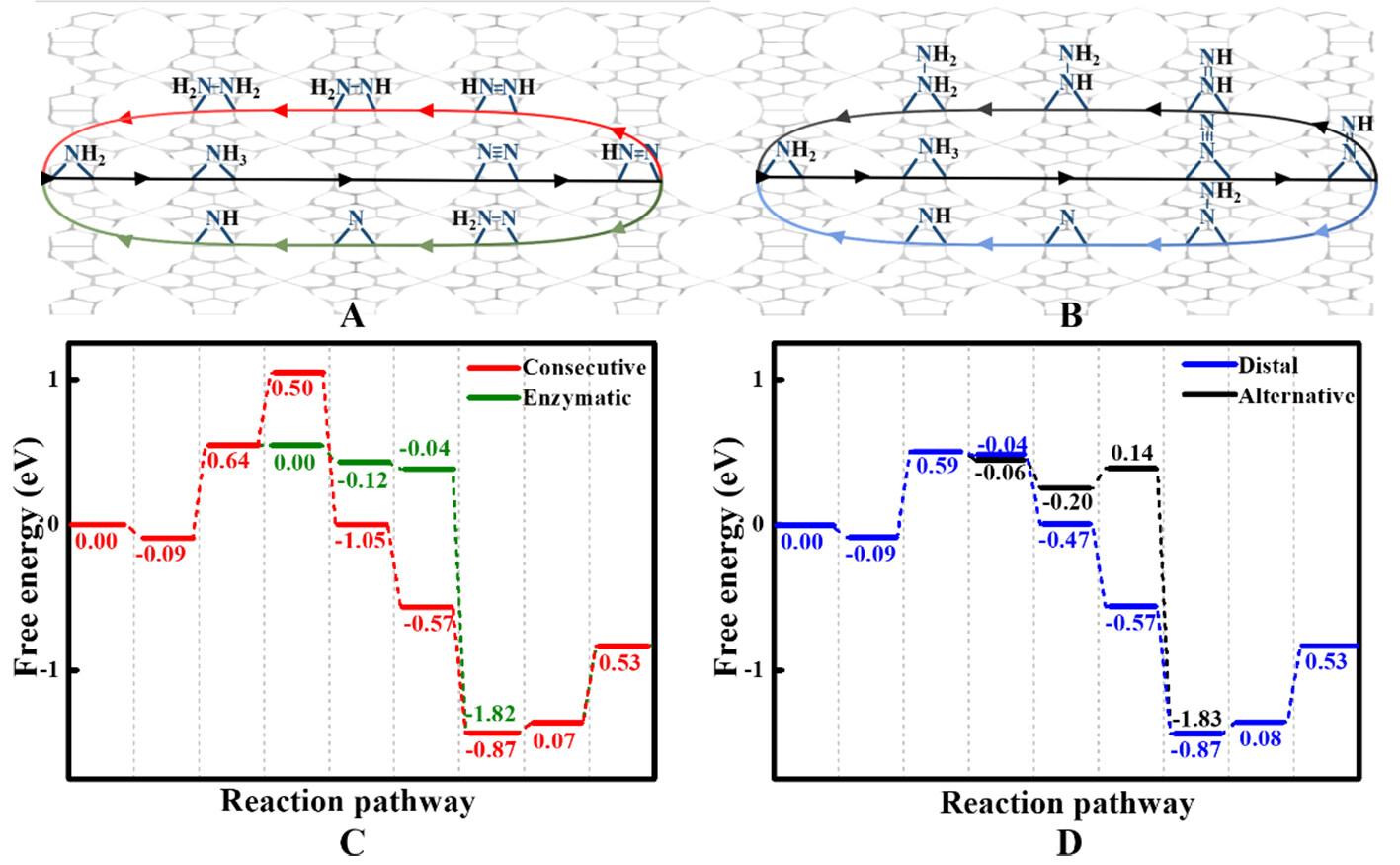Regulating the electrocatalytic performance for nitrogen reduction reaction by tuning the N contents in Fe<sub>3</sub>@N<sub><i>x</i></sub>C<sub>20-<i>x</i></sub> (<i>x</i> = 0~4): a DFT exploration